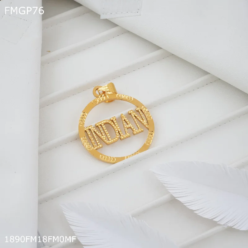 Freemen India pendent with gold plated for Men - FMGP76