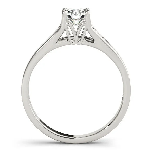 14k Gold Round Solitaire Engagement Ring