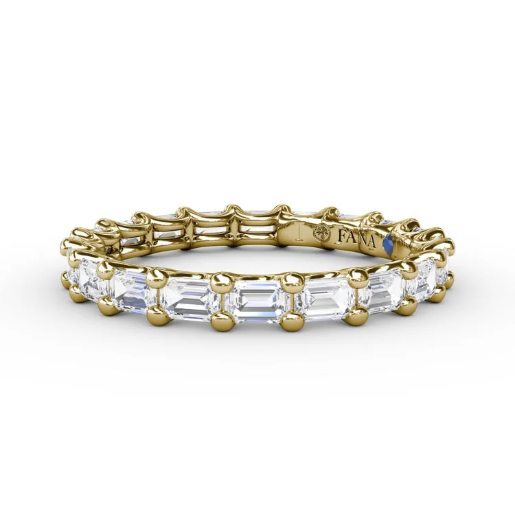 Emerald Cut Eternity Band