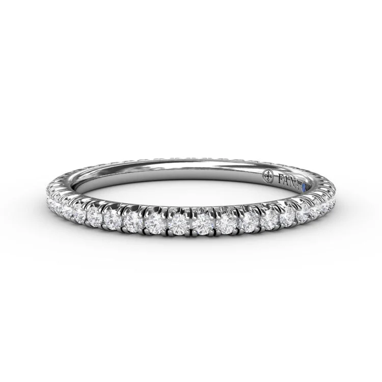 Delicate Modern Pave Anniversary Band