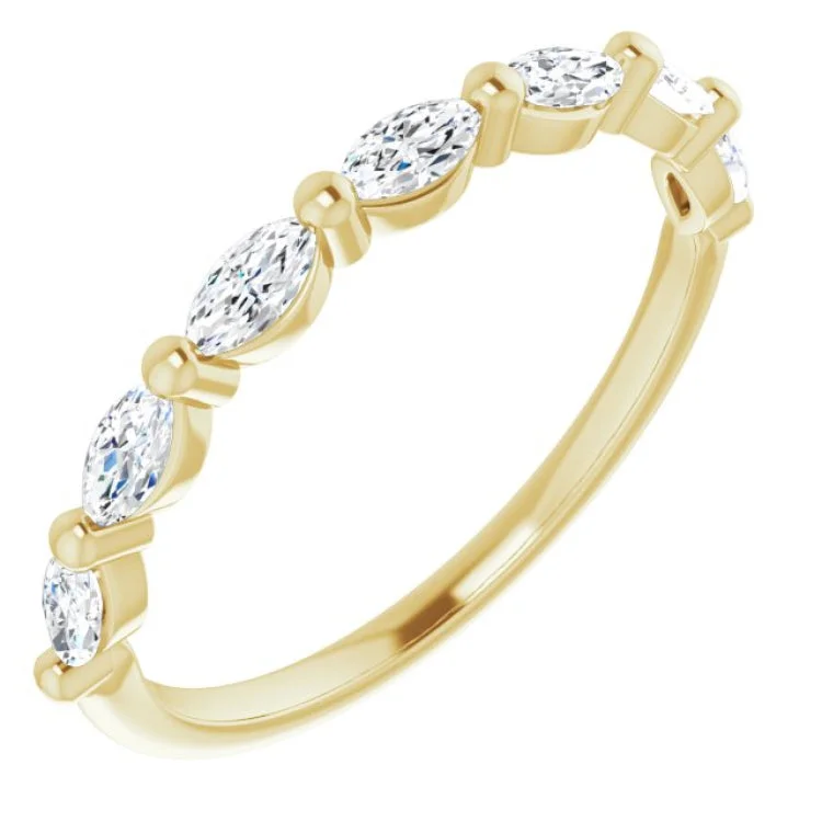 14K Yellow 1/2 CTW Natural Diamond Anniversary Band