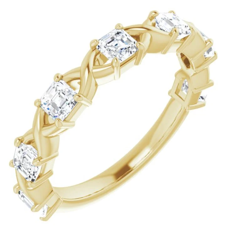 14K Yellow 1 1/8 CTW Natural Diamond Anniversary Band