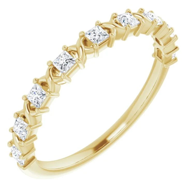 14K Yellow 1/3 CTW Natural Diamond Anniversary Band