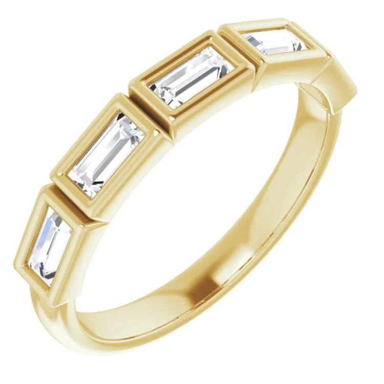 14K Yellow 5/8 CTW Natural Diamond Anniversary Band