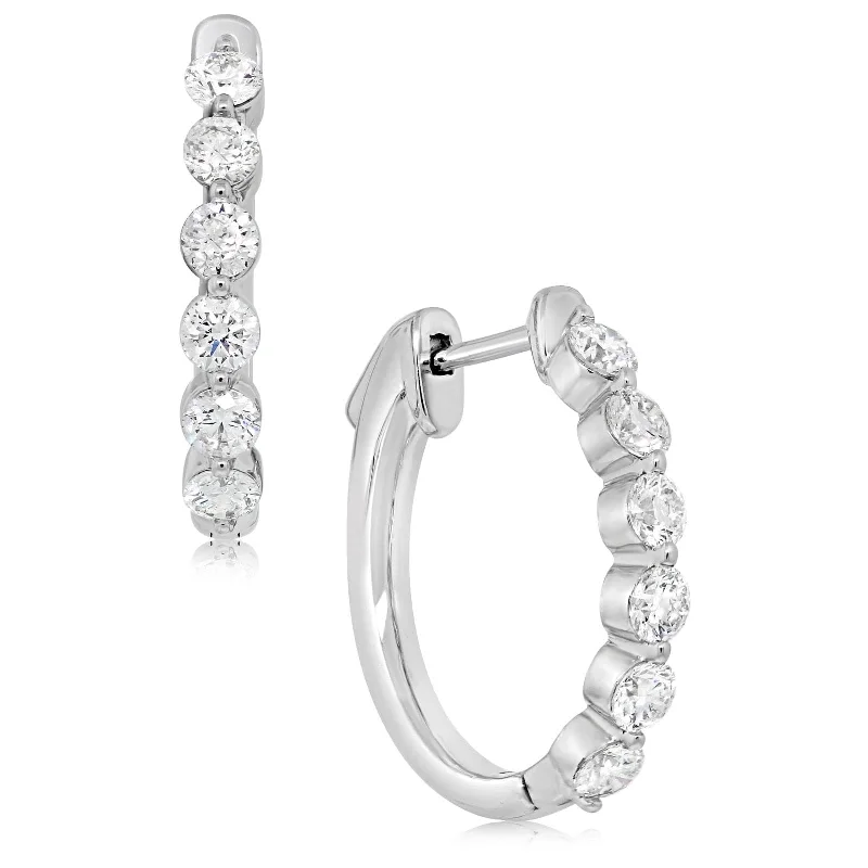 1 1/2 Carat Diamond Hoop Diamonds