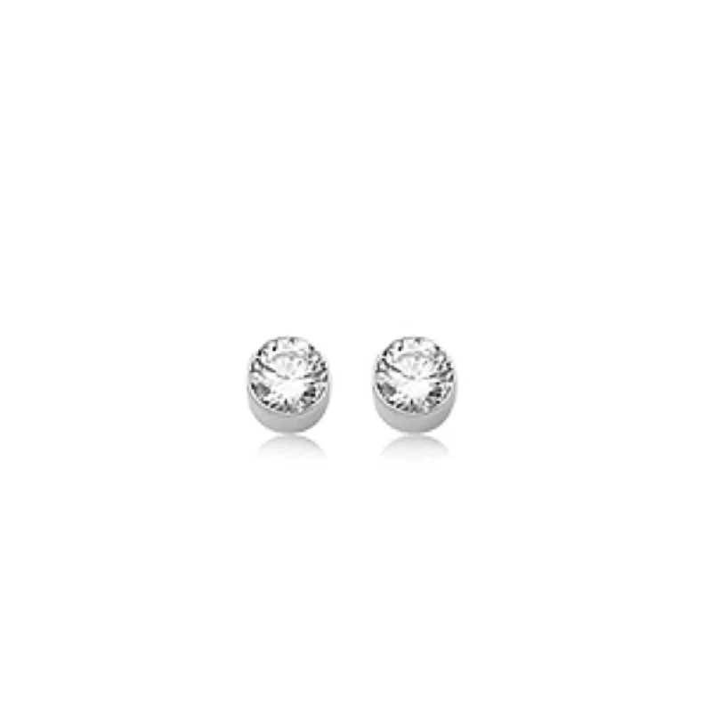 14K Gold & Cubic Zirconia Studs