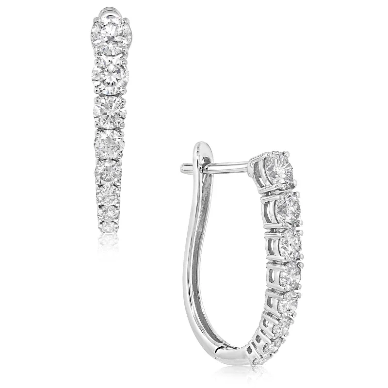 20mm Graduated Diamond Hoops