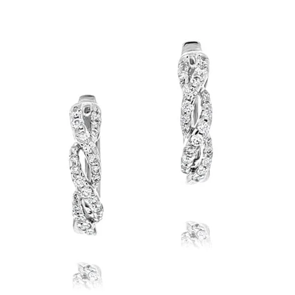 .38 Carat Diamond Twist Hoops