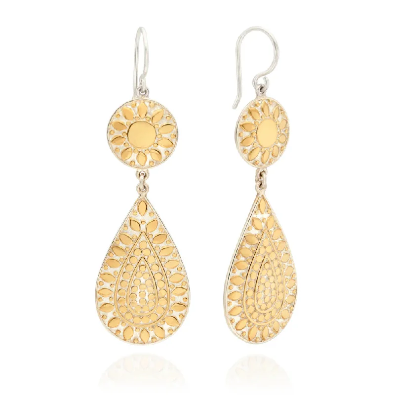 Anna Beck Classic Double Drop Flower Earrings