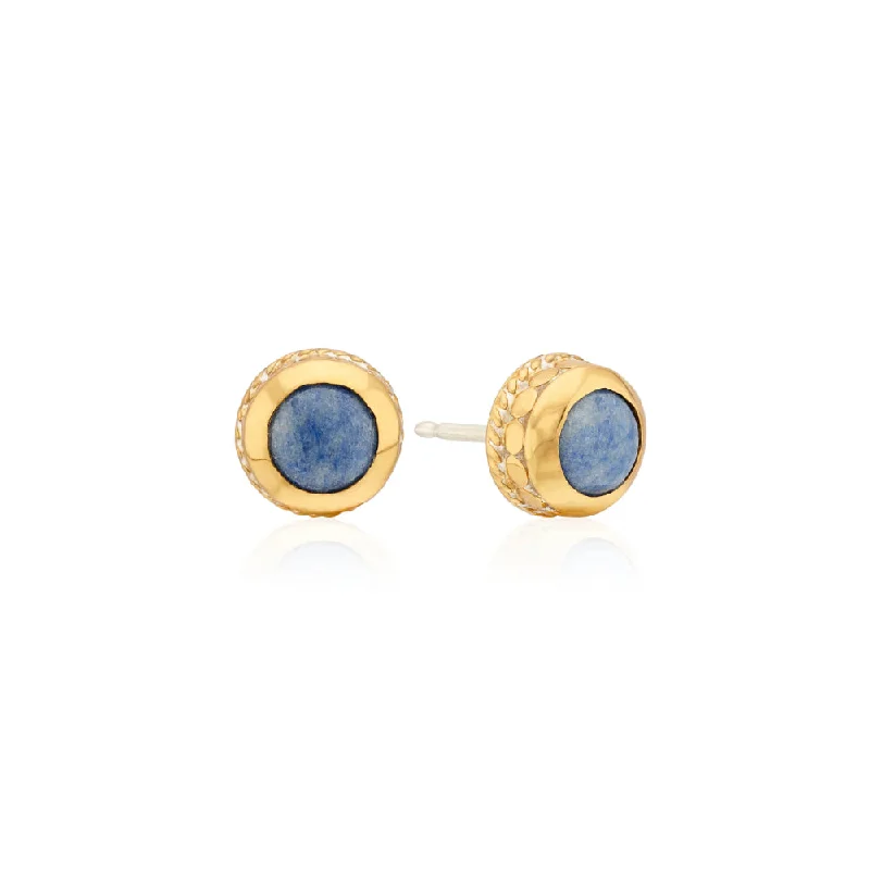 Anna Beck Dumortierite Stud Earrings