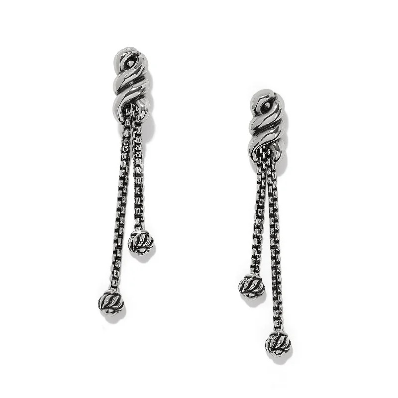 Brighton Interlok Twist Double Post Drop Earrings