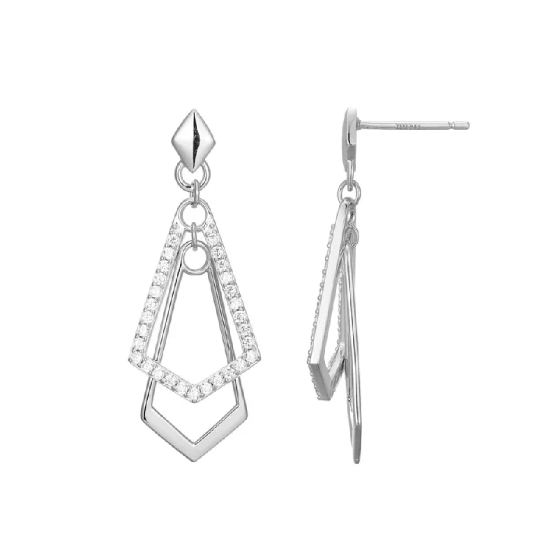 Elle Art Deco Collection Drop Earrings