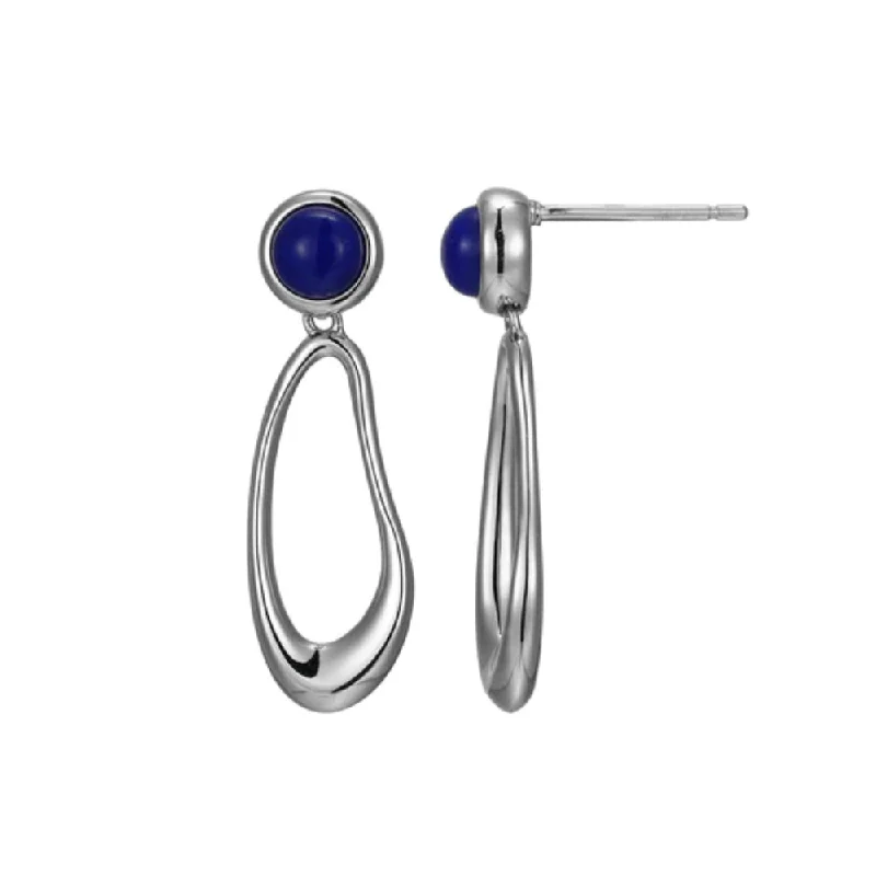 Elle "Satelite" Blue Opal Drop Earrings