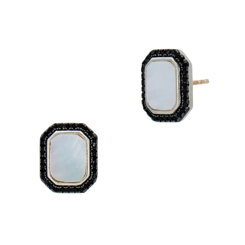 Freida Rothman Cobblestone Stud Earrings