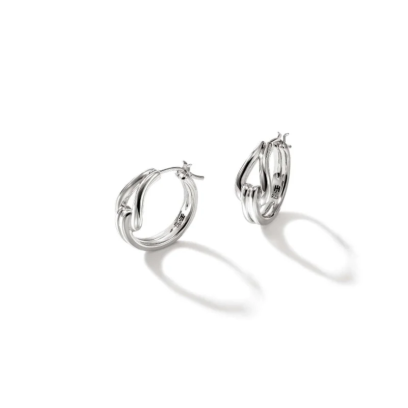 JOHN HARDY Surf Small Hoop Earrings