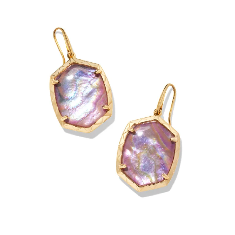 Kendra Scott Daphne Drop Earrings In Light Pink Iridescent Abalone