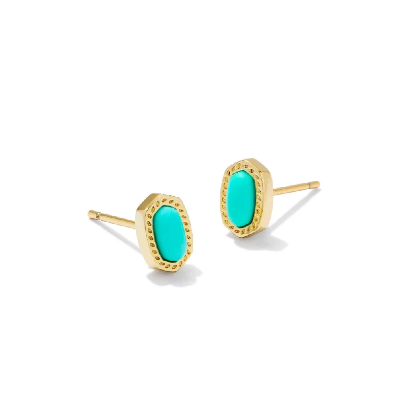 Kendra Scott Mini Ellie Stud Earrings - Gold Mint Magnesite