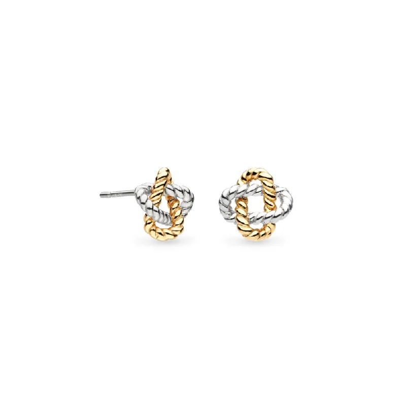 Kit Heath Marina Rope Knot Golden Stud Earrings