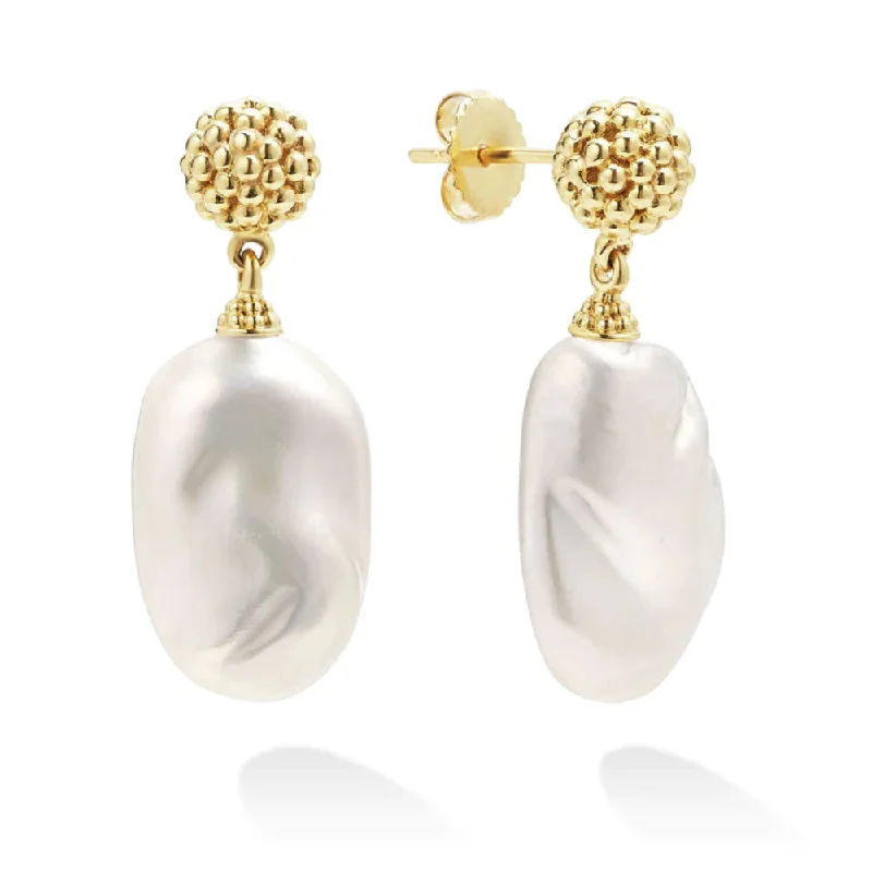 Lagos Luna Baroque Pearl Drop Earrings