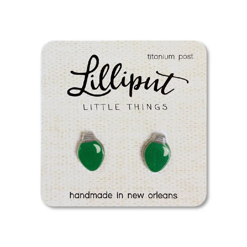 Lilliput Little Things Christmas Bulb Earrings