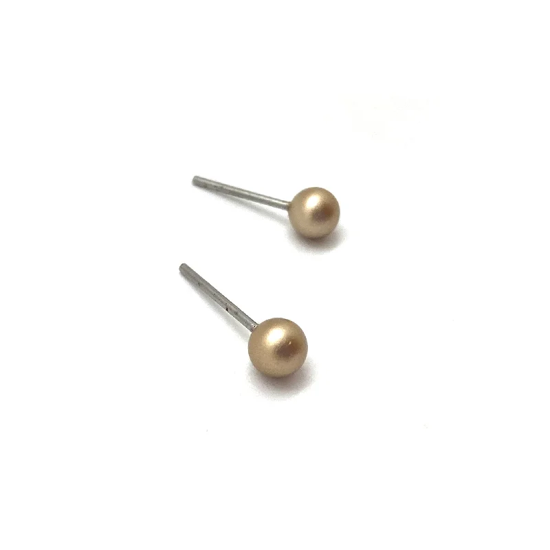 Mini Champagne Sphere Studs