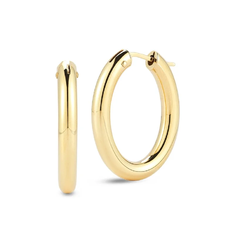 ROBERTO COIN 4mm Hoop Earrings