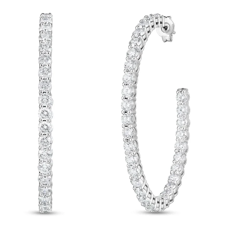 ROBERTO COIN 7.45 Carat Diamond Hoops