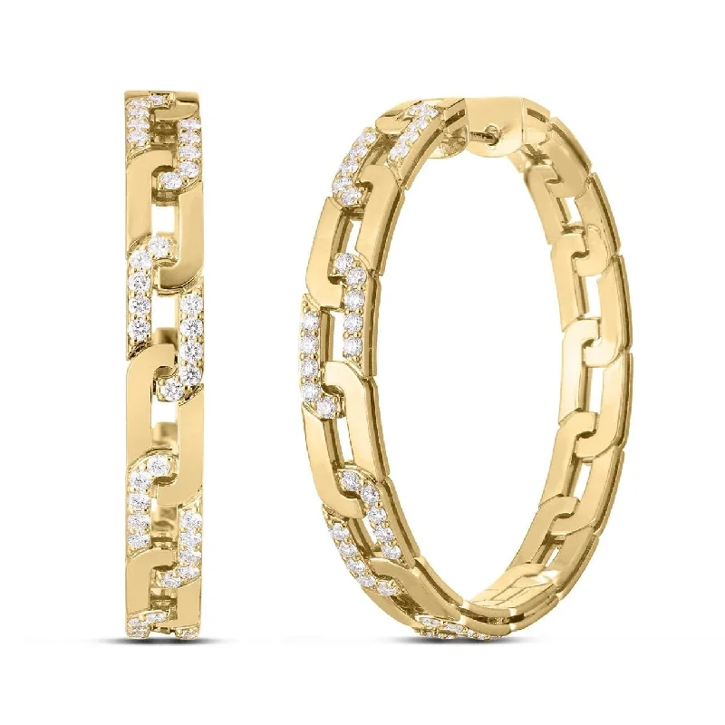 ROBERTO COIN Diamond Navarra Hoops