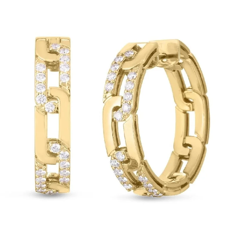 ROBERTO COIN Navarra Diamond Hoops