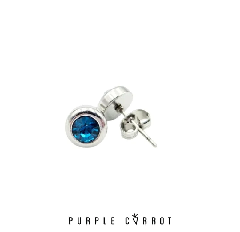 Birthstone stud Earring