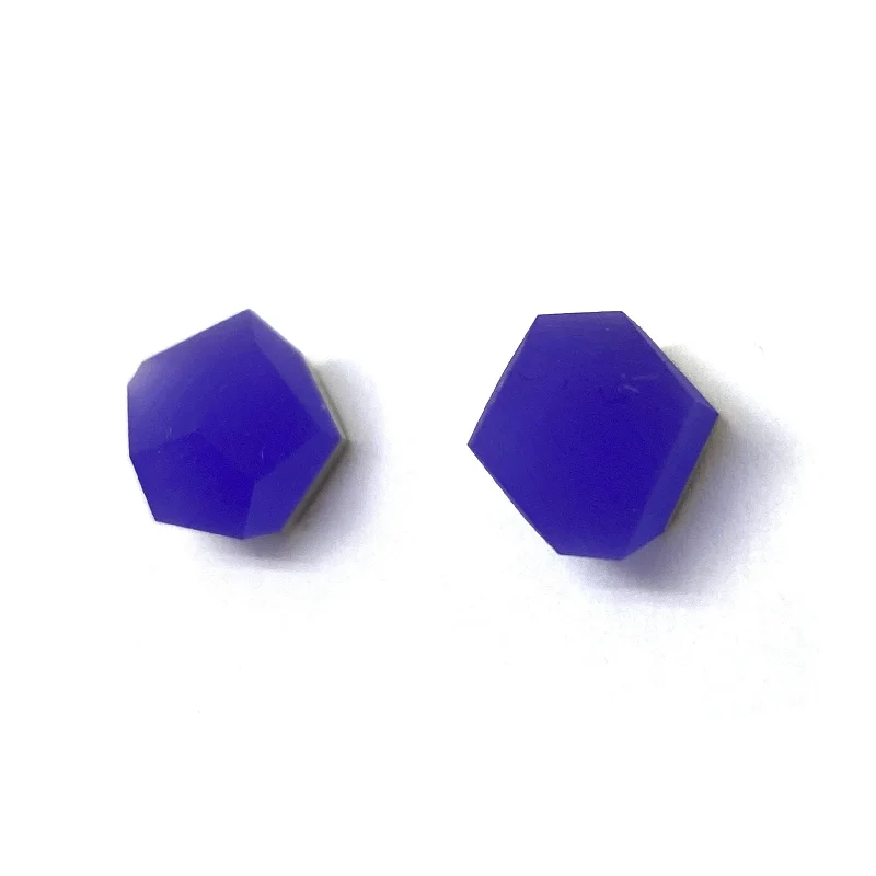 Small Purple Crystal Studs