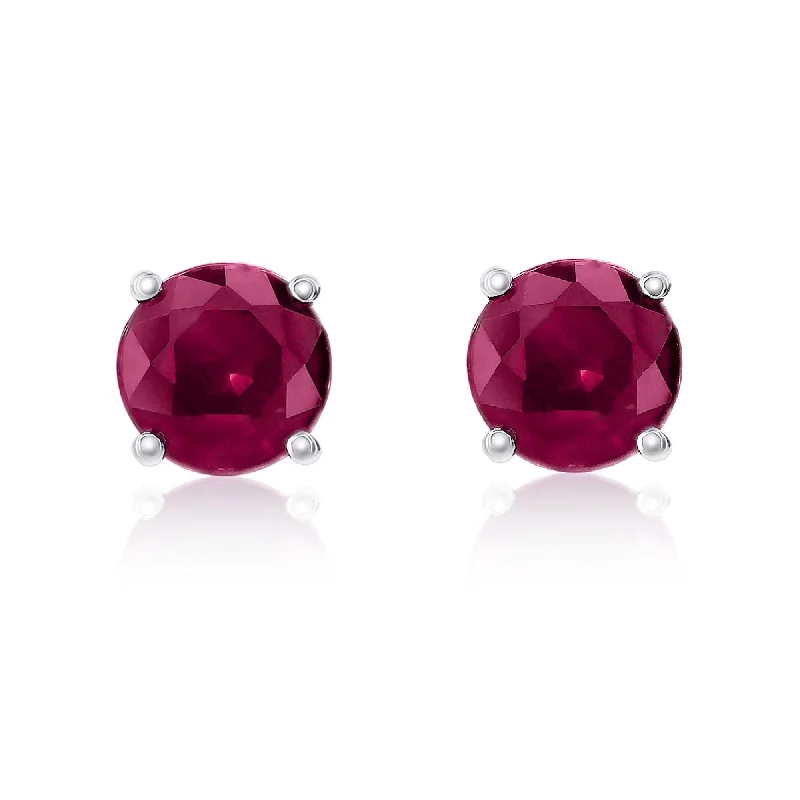 Smyth Jewelers 18k Gold Ruby Stud Earrings