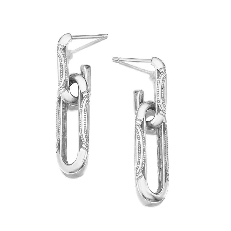 Tacori 18k Double Link Earrings