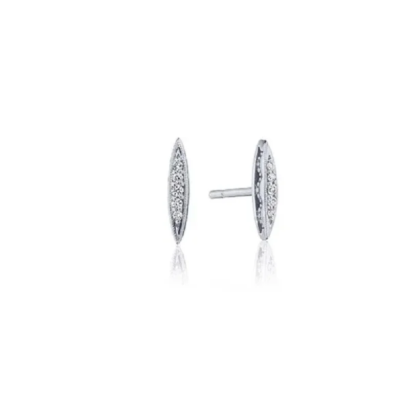 Tacori Mini Surfboard Studs with Diamonds