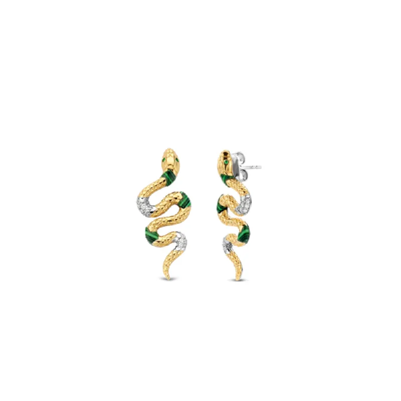 Ti Sento Snake Drop Earrings