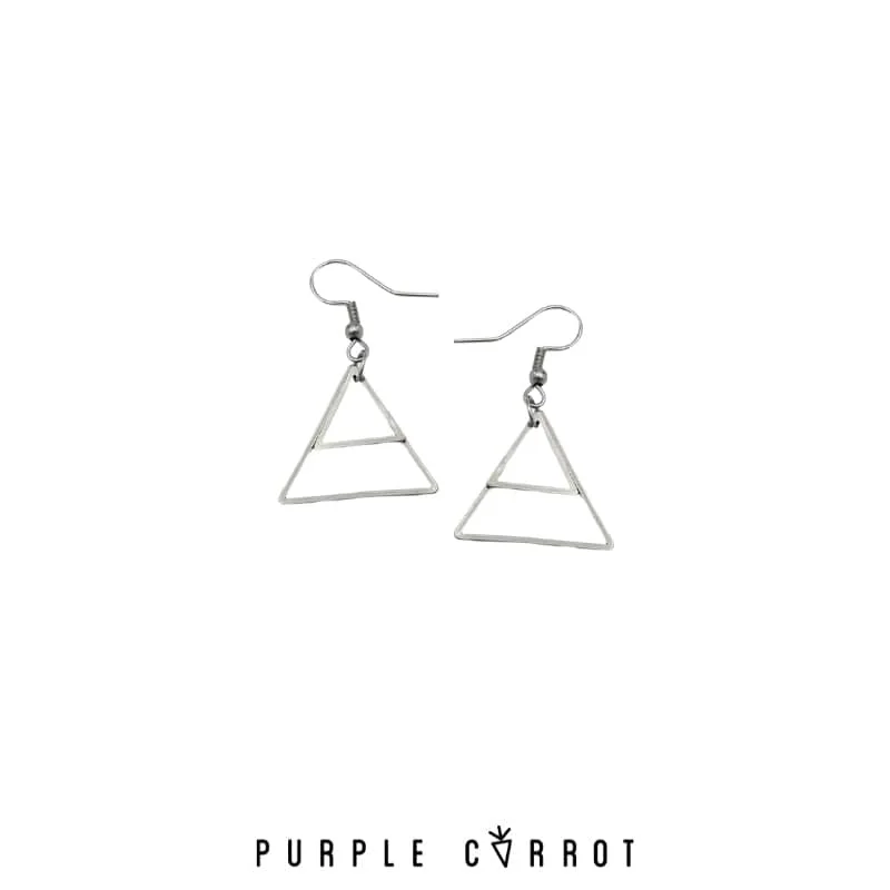 BLACK FRIDAY Double Triangle Earring