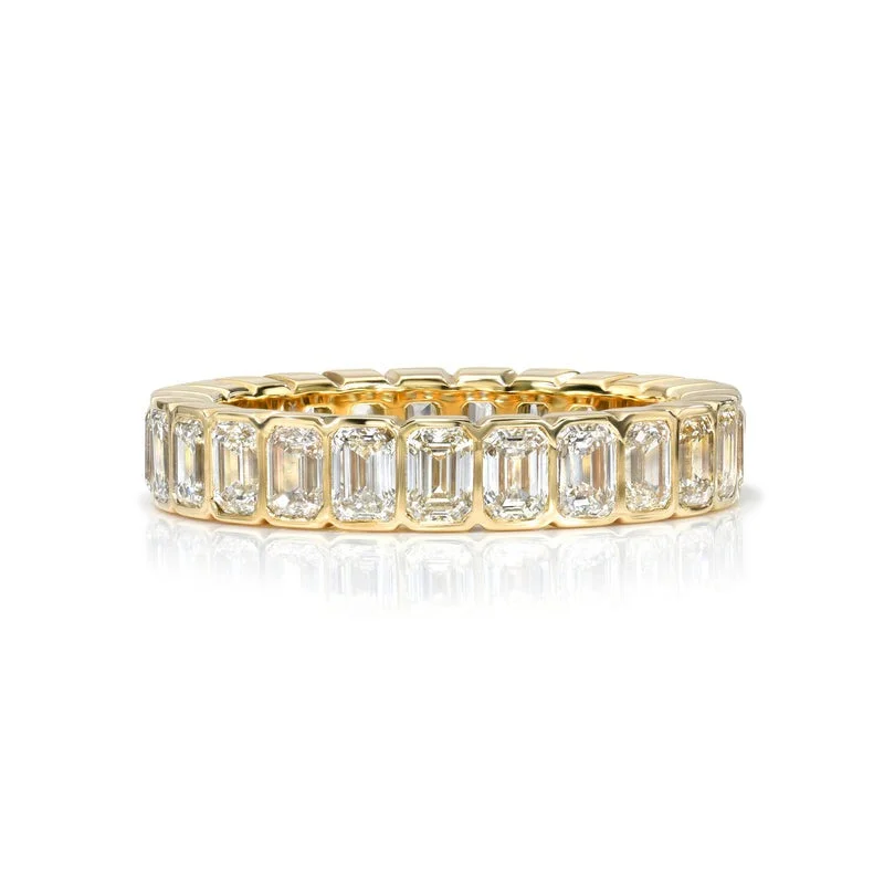 Single Stone 18K Yellow Gold Athena Band