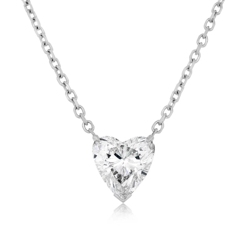 1.99 Carat Diamond Heart Shape Pendant