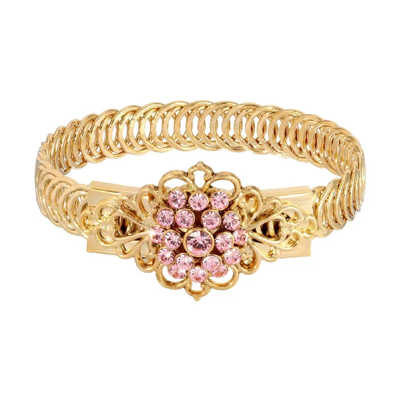 Gold Tone and Pink