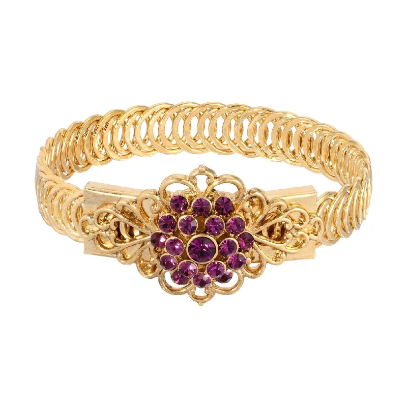 Gold Tone and Purple