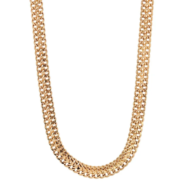 1928 Jewelry Gold Double Curb Chain Necklace 16" + 3" Extender