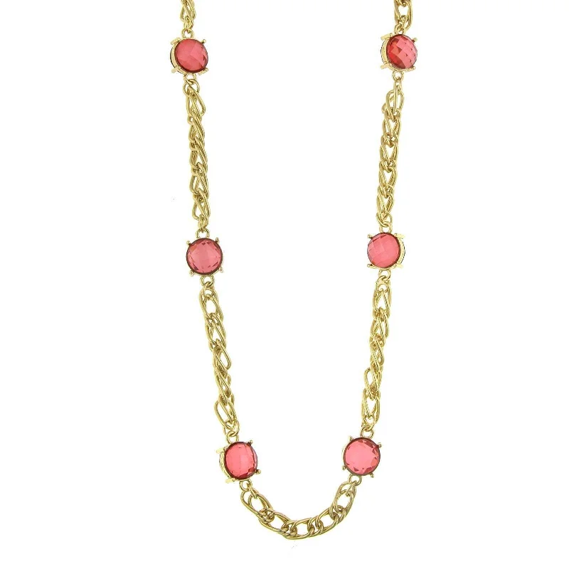 Gold Tone and Pink