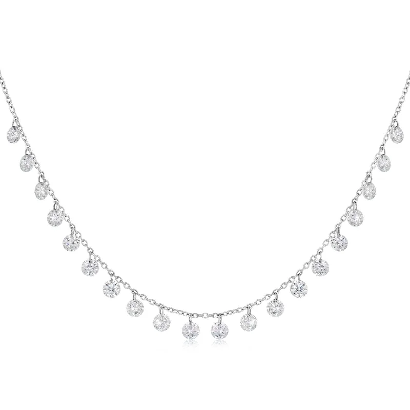 ARESA Diamond Fringe Necklace