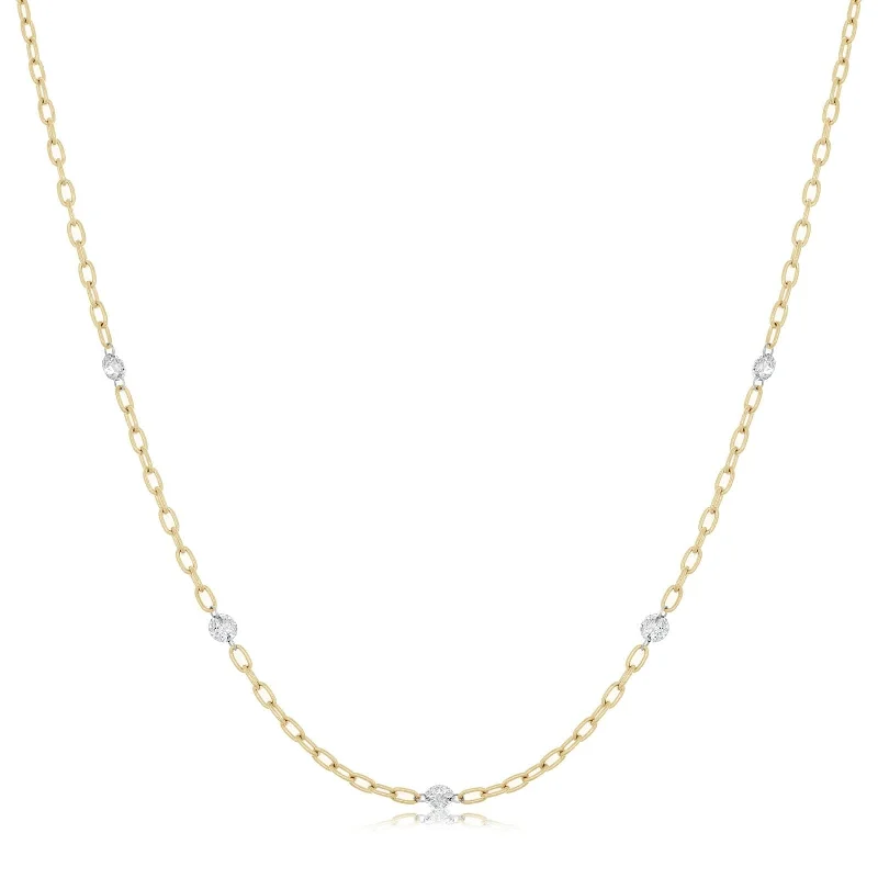 ARESA Diamond Station Necklace