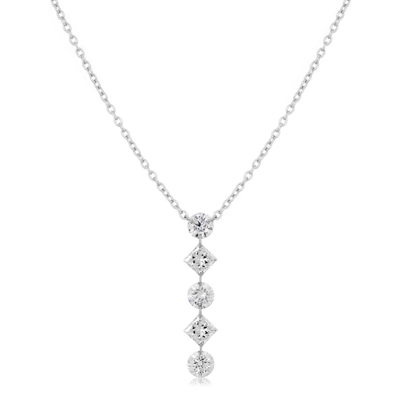 ARESA NEW YORK Diamond Streamer Necklace