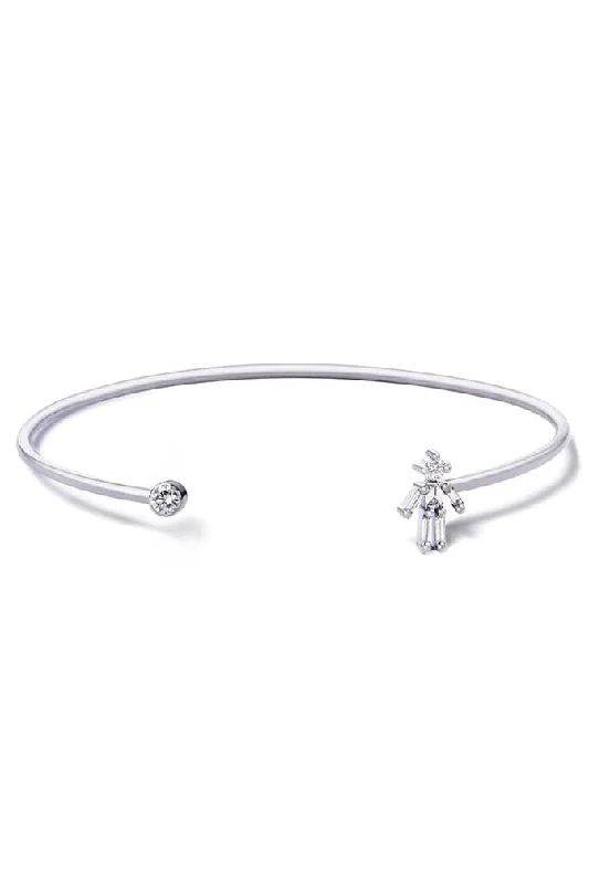 Baguette Diamond Boy Bangle