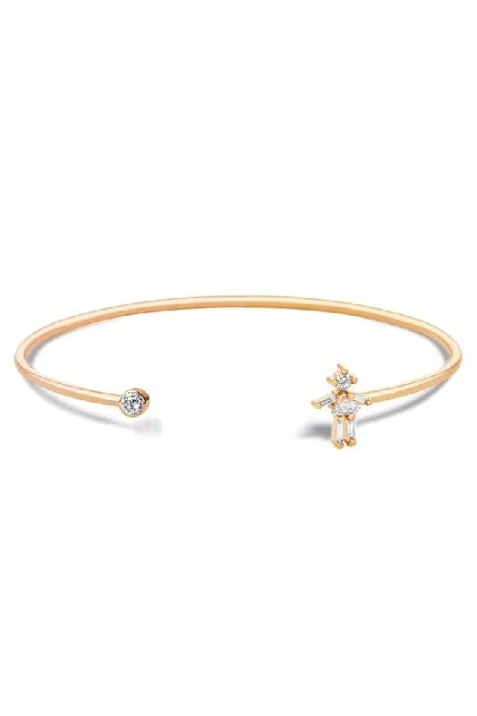 Baguette Diamond Girl Bangle