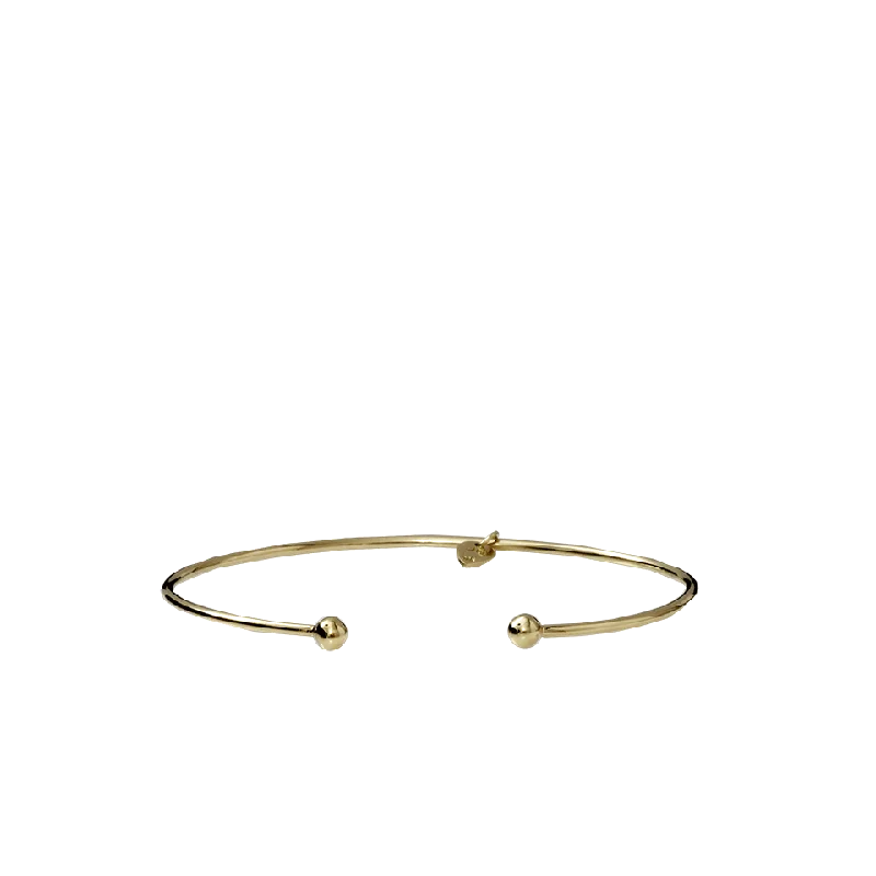 Ball Bangle With Diamond Charm