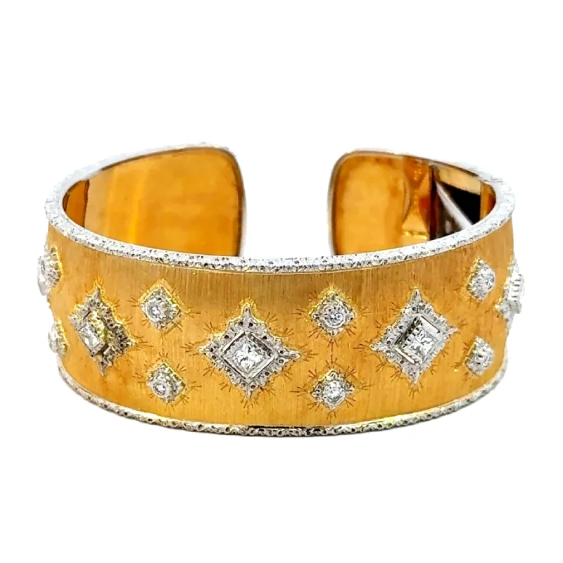 Buccellati 1970s 18KT Yellow Gold Diamond Bracelet