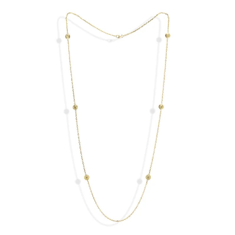 Yellow Diamond Bezel Chain